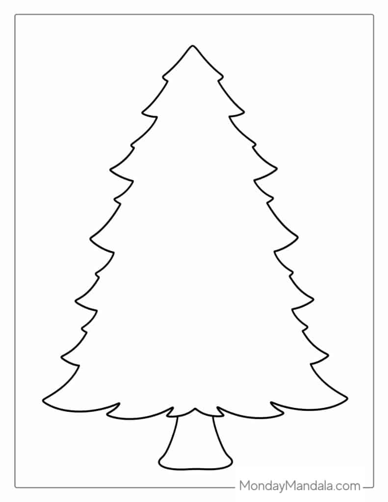 Free Printable Christmas Trees Coloring Pages