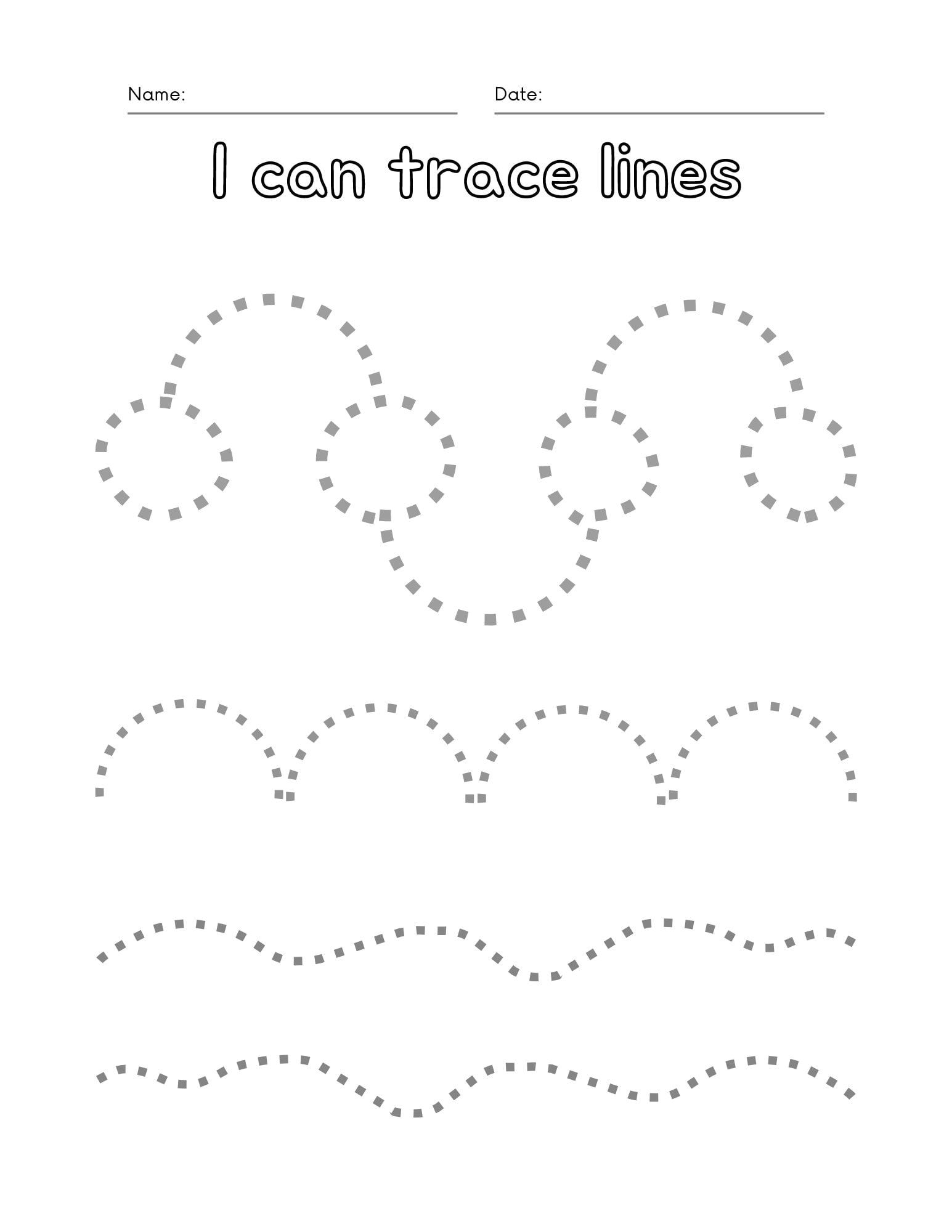 50 Preschool Line Tracing Worksheets Bundle Line Trace Page Printable Homeschool Busybook kindergarten Curriculum Learning pre Handwriting Etsy