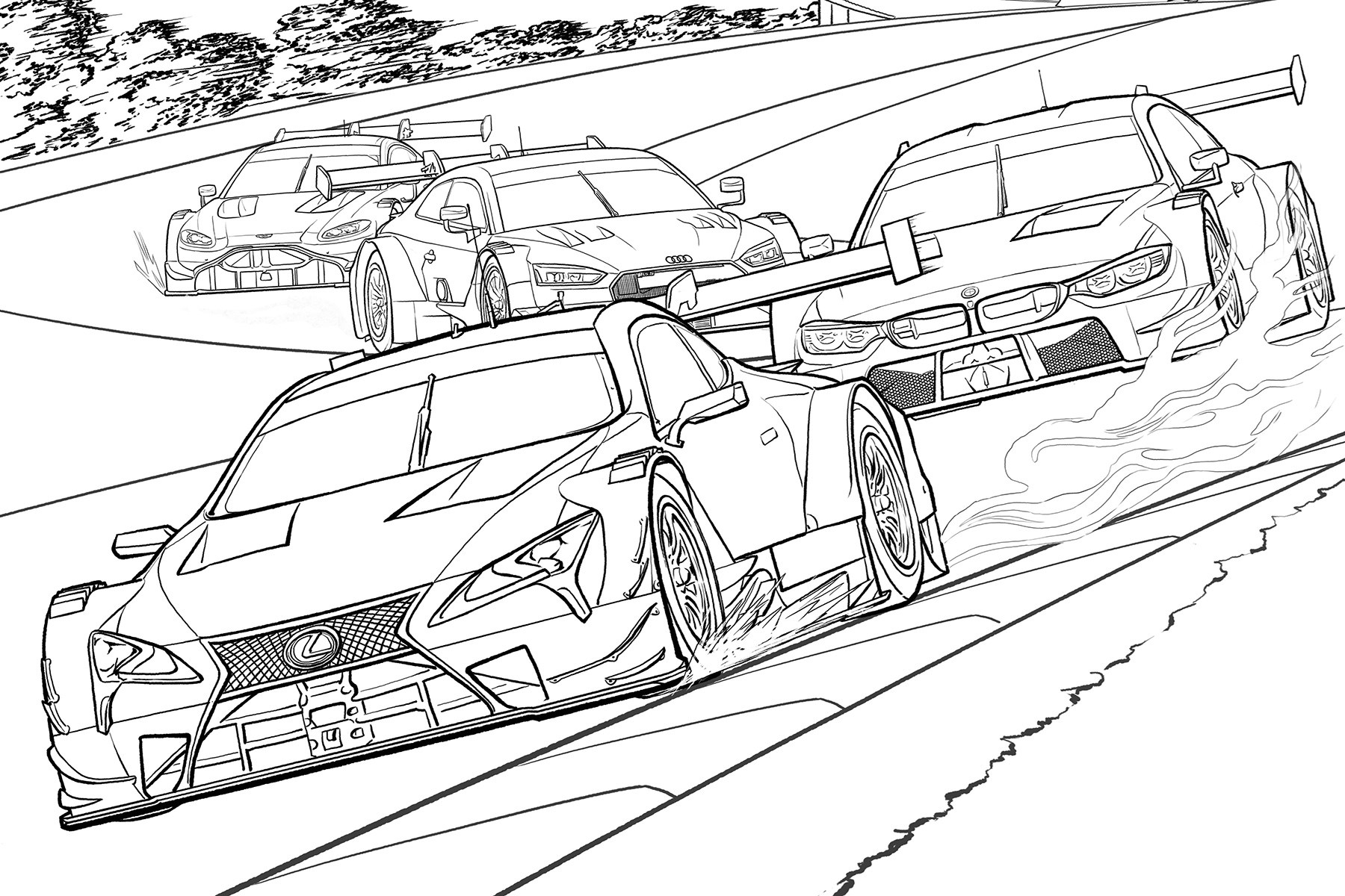 Printable Cars Coloring Sheets