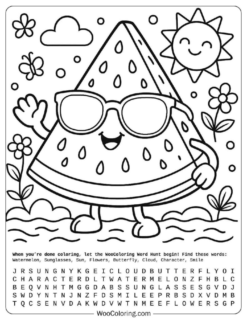 50 Summer Coloring Pages Free PDF To Print Woo Coloring