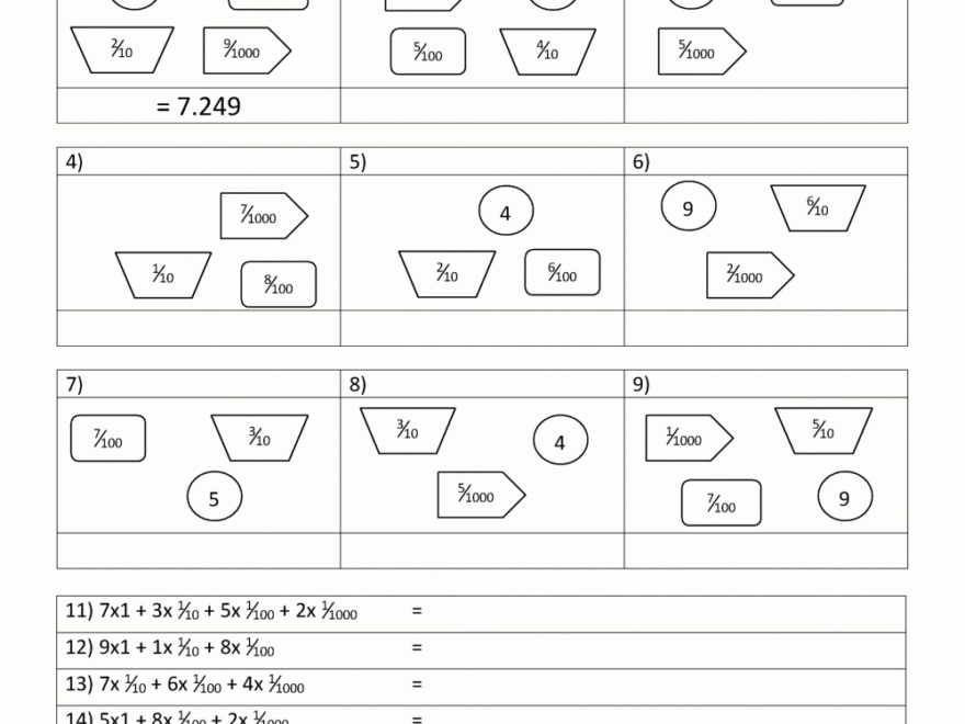 5th Grade Place Value Worksheets