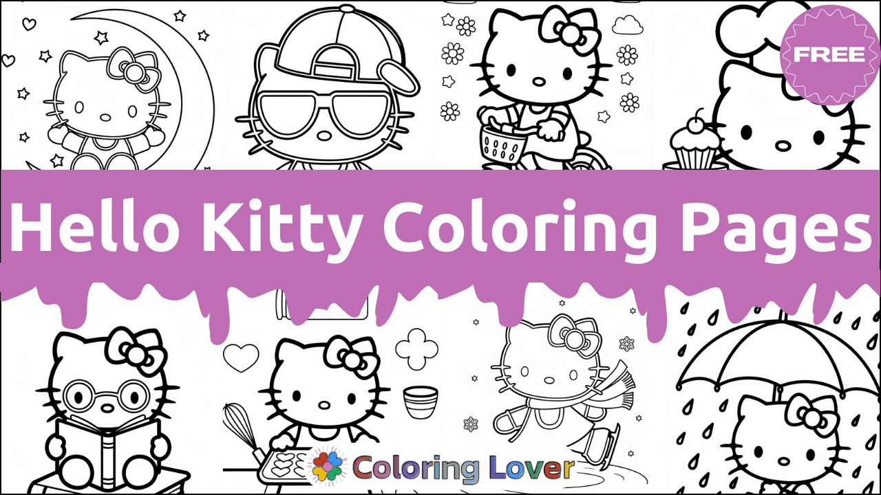 Free Printable Coloring Pages Of Hello Kitty