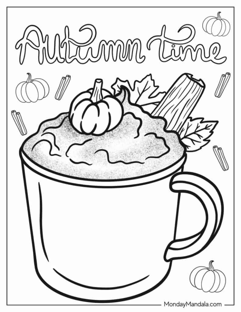 68 Autumn Fall Coloring Pages Free PDF Printables 