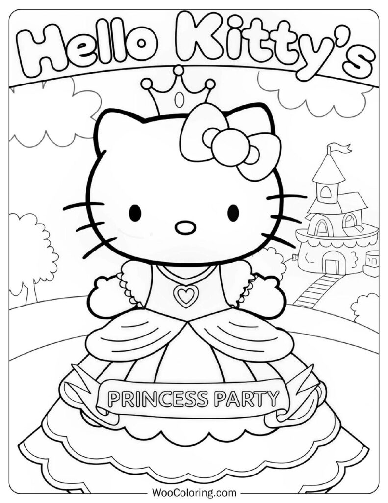 76 Hello Kitty Coloring Pages Free PDF To Print Woo Coloring