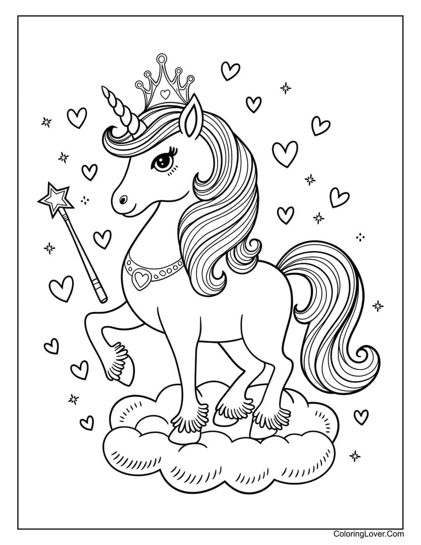 Girly Printable Coloring Sheets