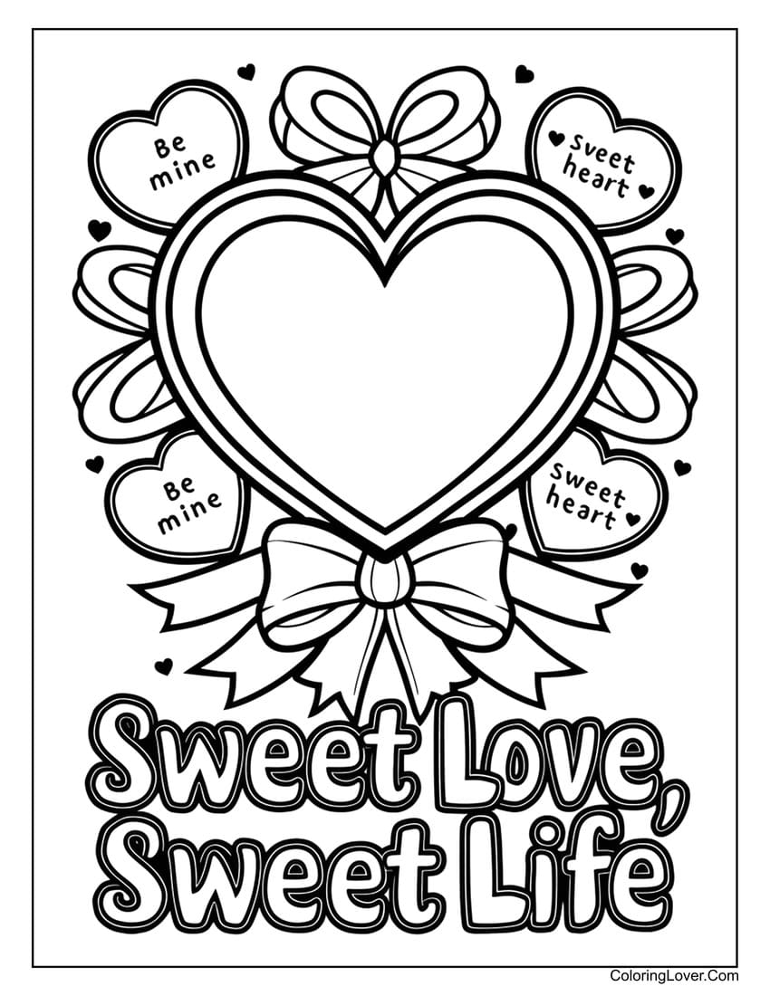Free Printable Love Coloring Pages For Adults