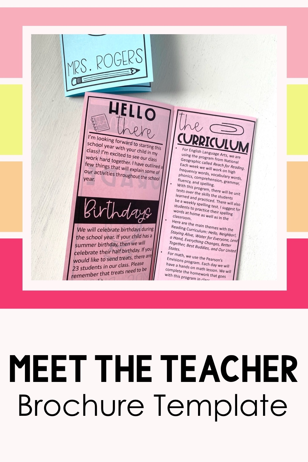 9 Must Have Sections For A Perfect Meet The Teacher Flyer Teaching With Kaylee B