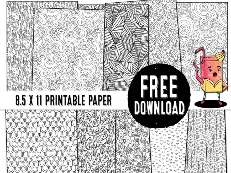 A Free Collection Of Pattern Printable Paper To Download Print