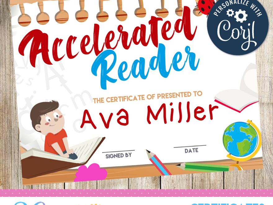 Accelerated Reader Digital Template Diploma 3Grafik