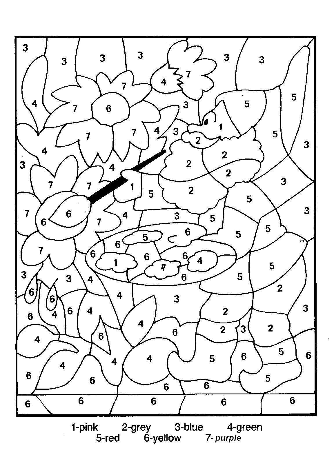 Adult Printable Color By Number