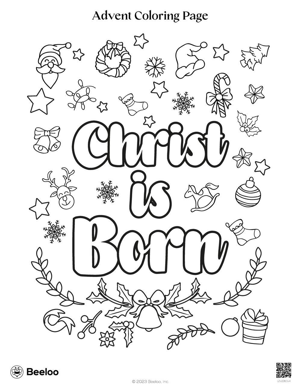 Advent Coloring Page Beeloo Printable Crafts And Activities For Kids