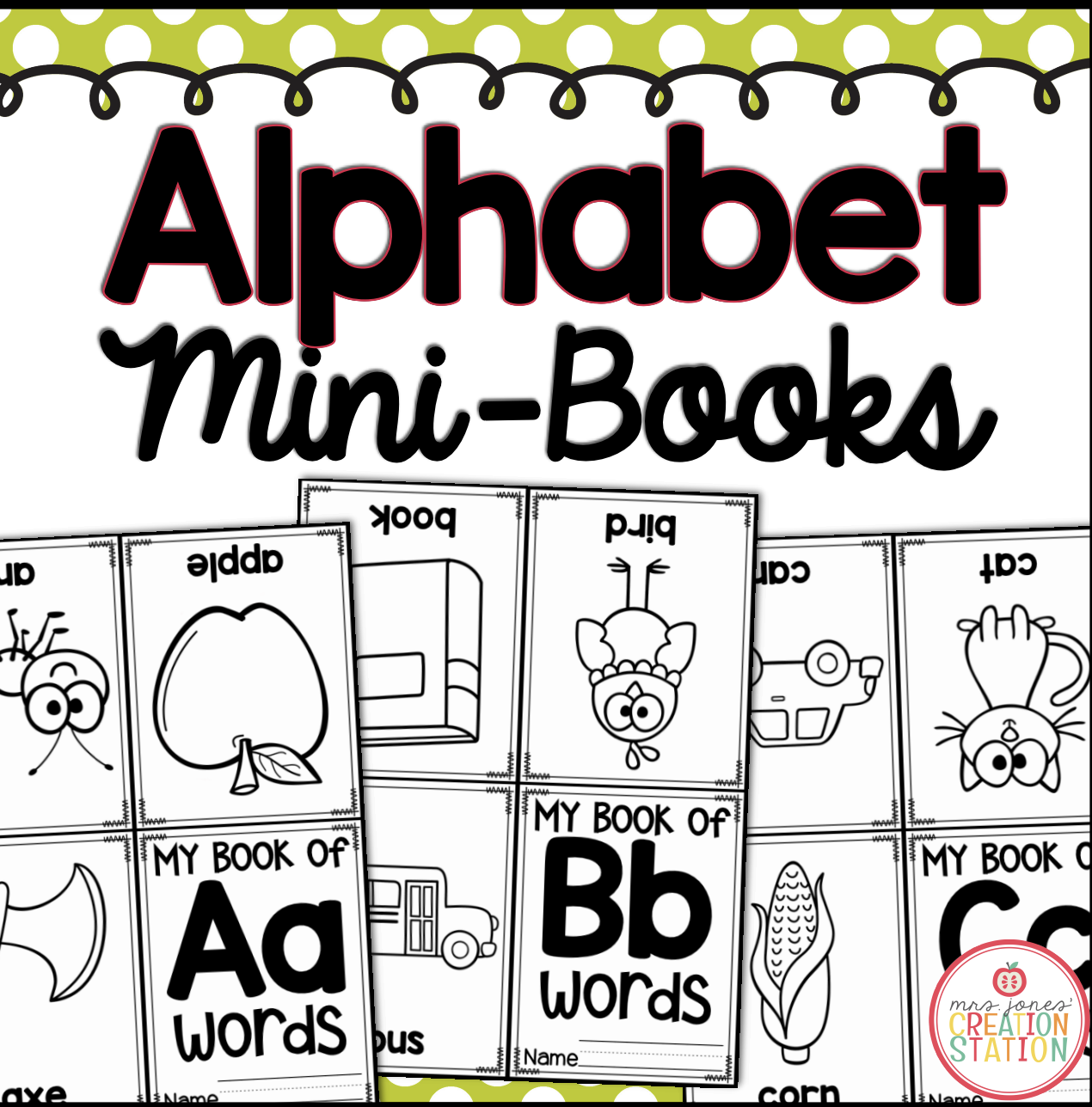 ALPHABET MINI BOOKS Mrs Jones Creation Station