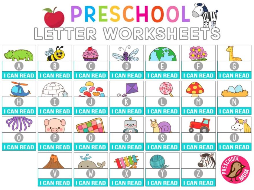 Alphabet Printables Preschool Mom