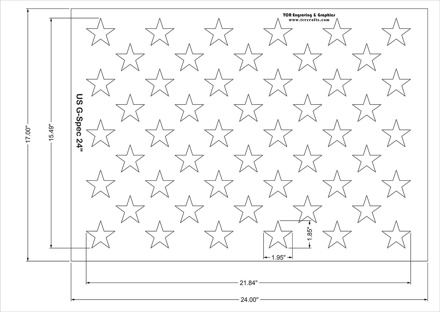 Amazon 50 Star Field Stencil 14 Mil G Spec 24 Inch Painting Crafts Templates