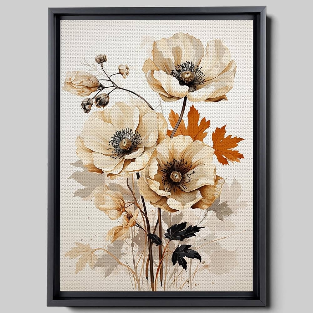 Amazon Birth Month Flower Print Flower Wall Art Minimalist Flower Printable Botanical Line Art Flowers Neutral Wall Art Beige Wall Decor Home Decoration Print Home Kitchen