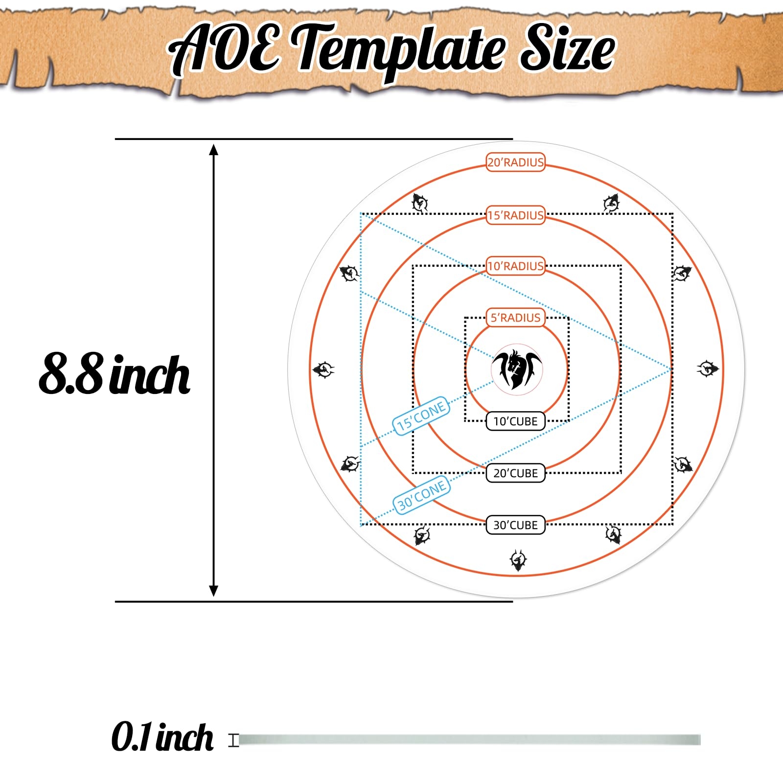 Printable Area Of Effect Templates