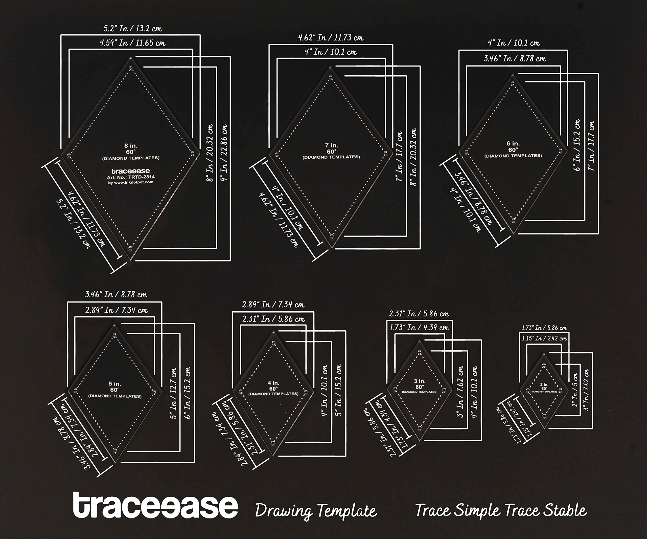 Printable 3 Inch Diamond Pattern