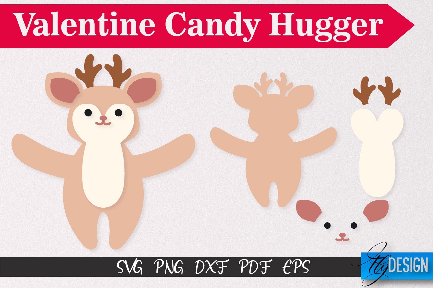 Animals Candy Hugger For Valentine s Day Candy Holders SVG
