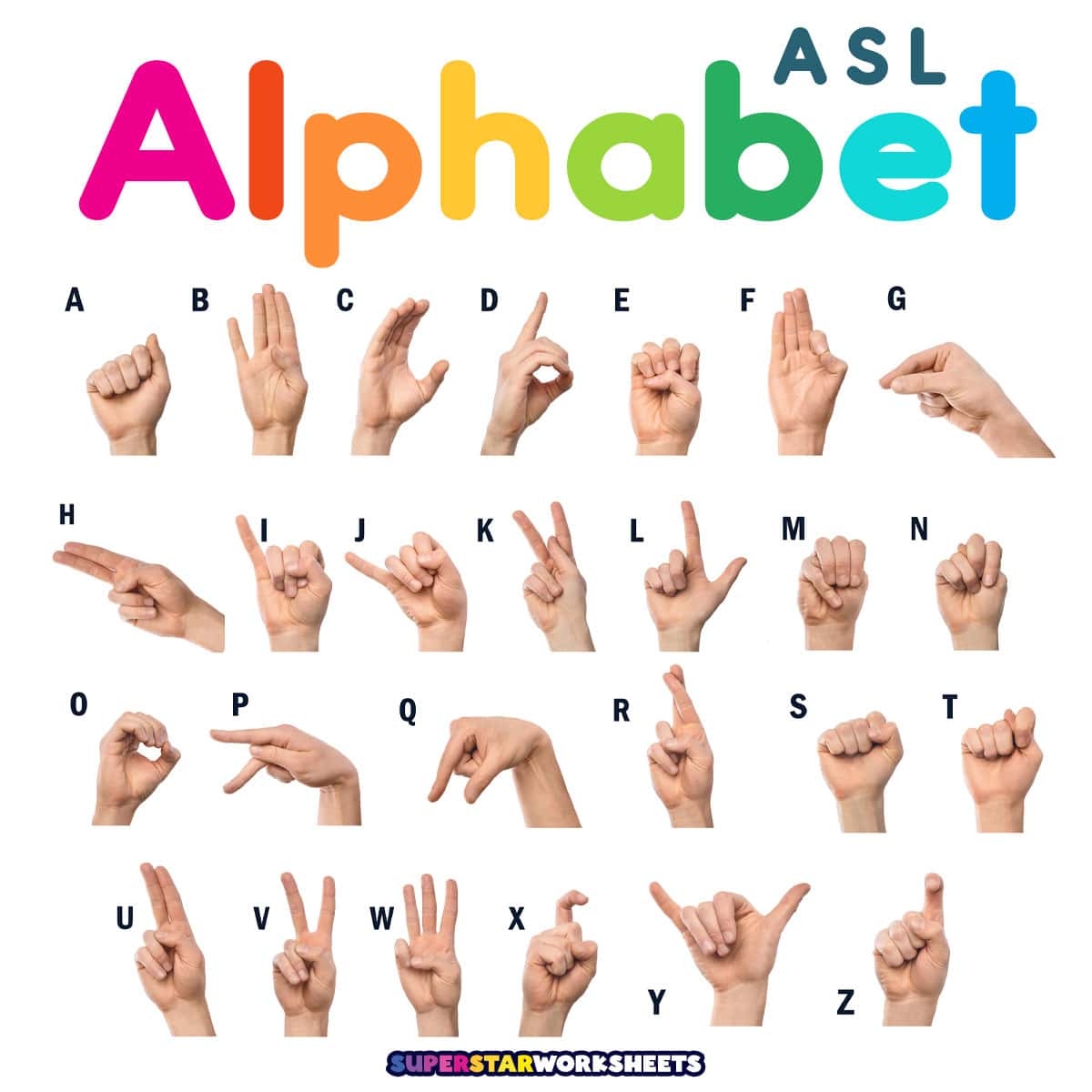 Free Printable Sign Language Alphabet Flash Cards