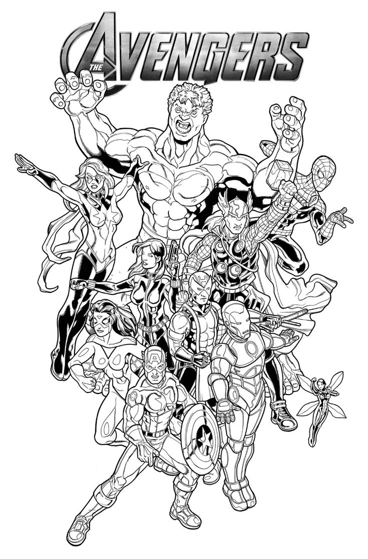 Free Printable Avengers Coloring Pages