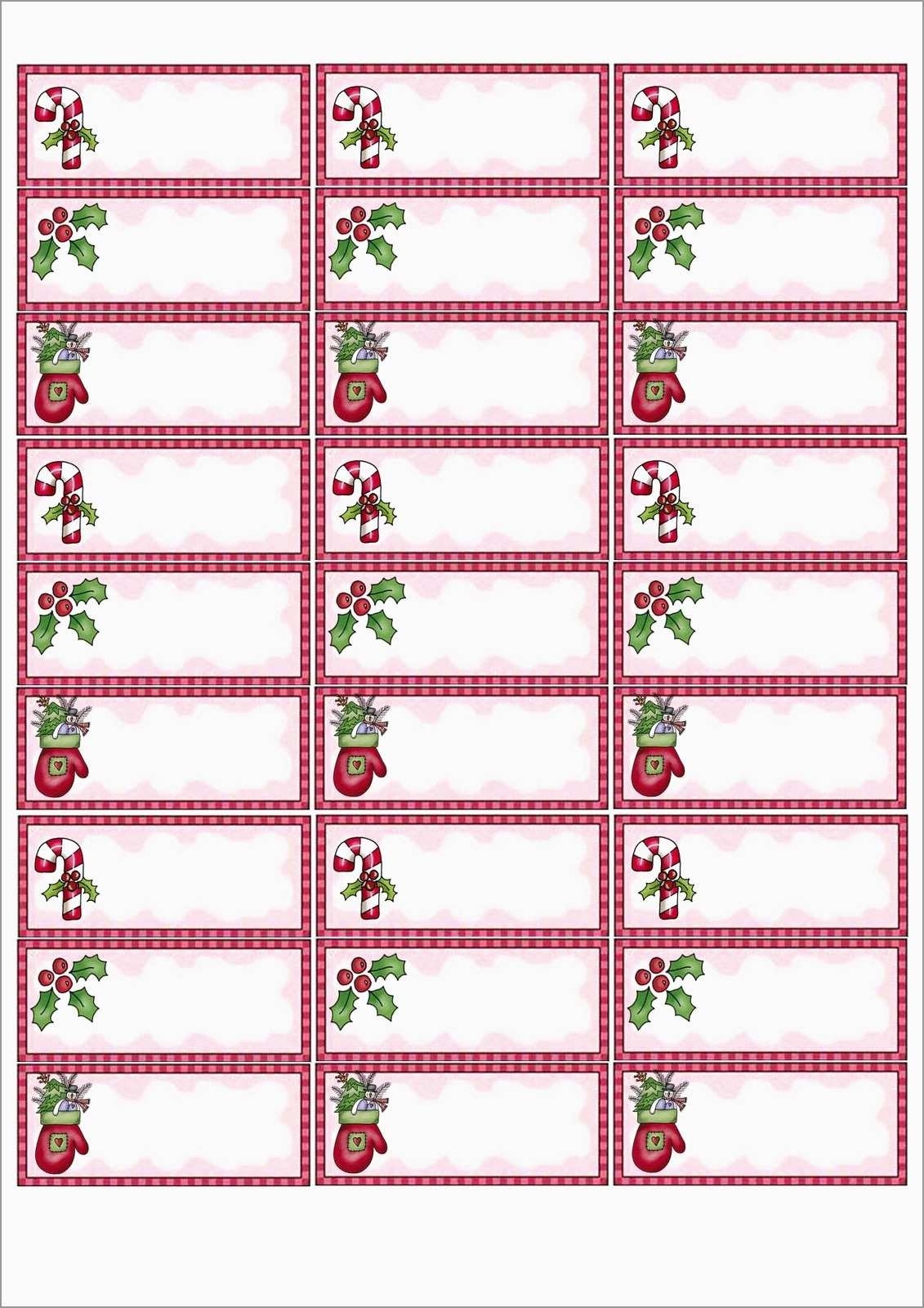 Free Printable Christmas Label Template