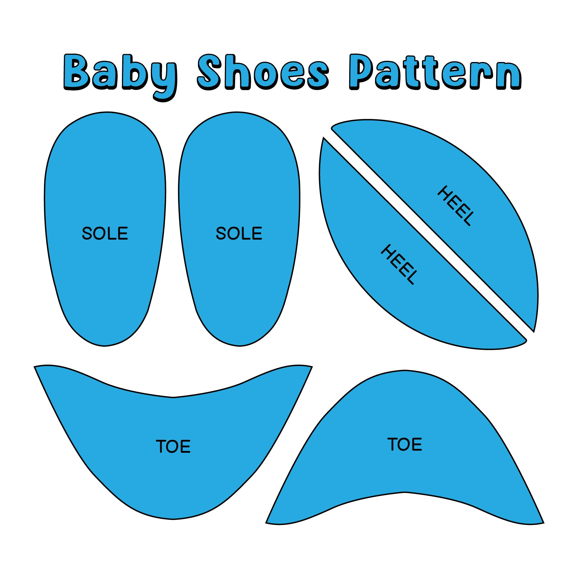 Baby Bootie Patterns 12 Free PDF Printables Printablee