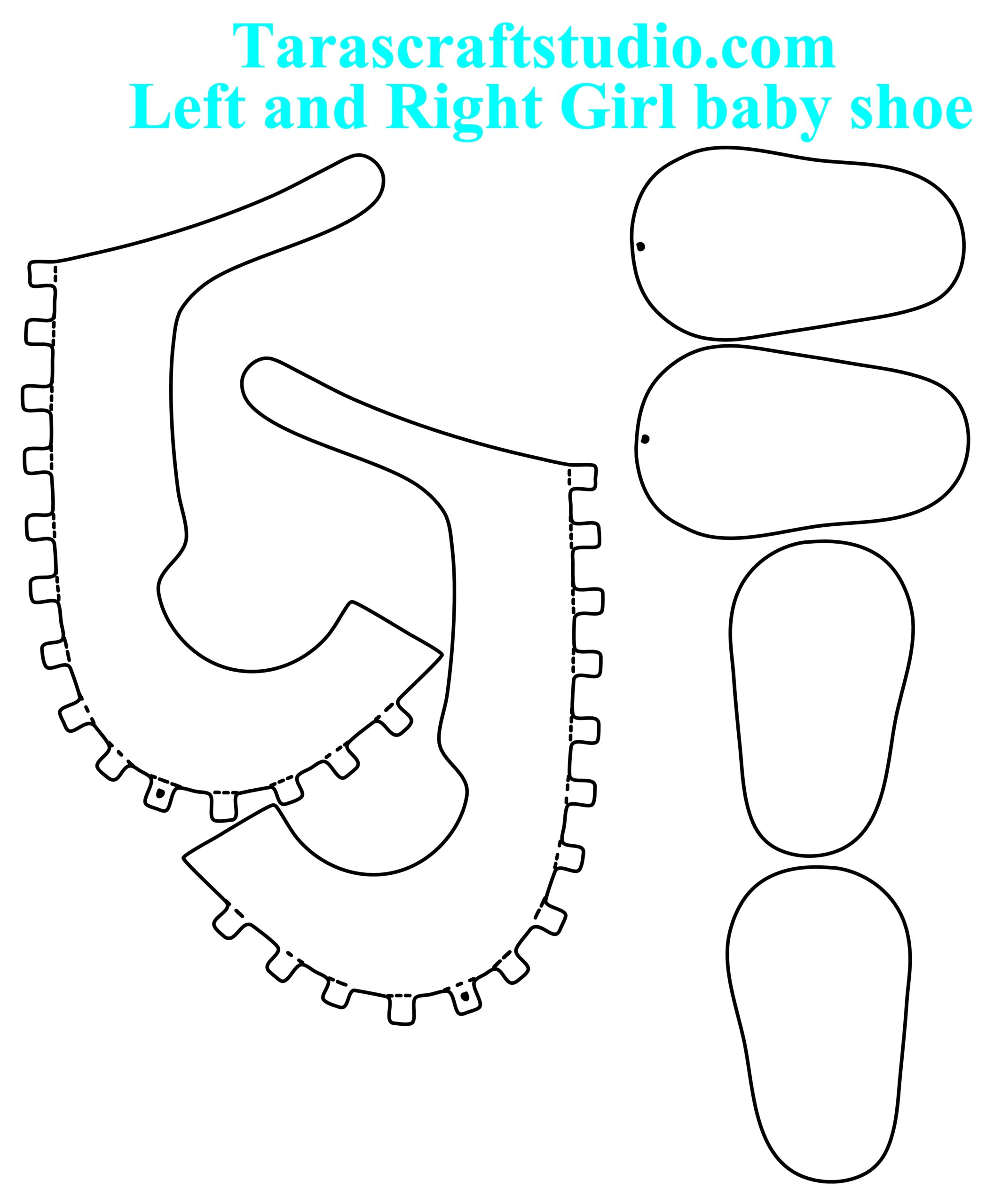 Baby Boy And Baby Girl Shoes With Cutting Files And Assembly Instructions Tara s Craft Studio