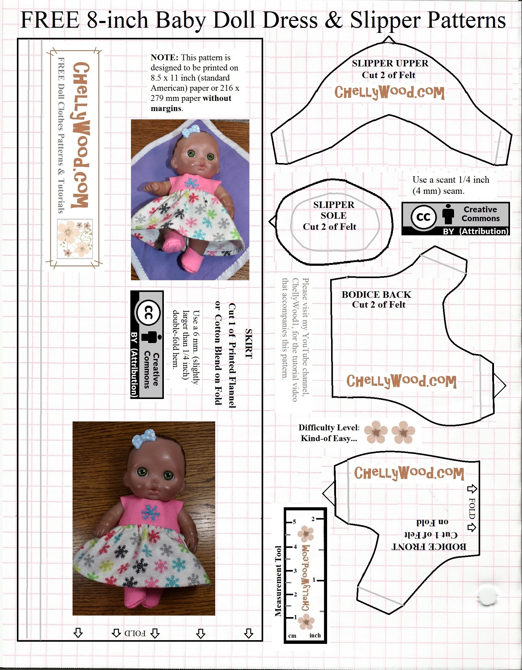 Baby Doll Dress Pattern Free Clearance