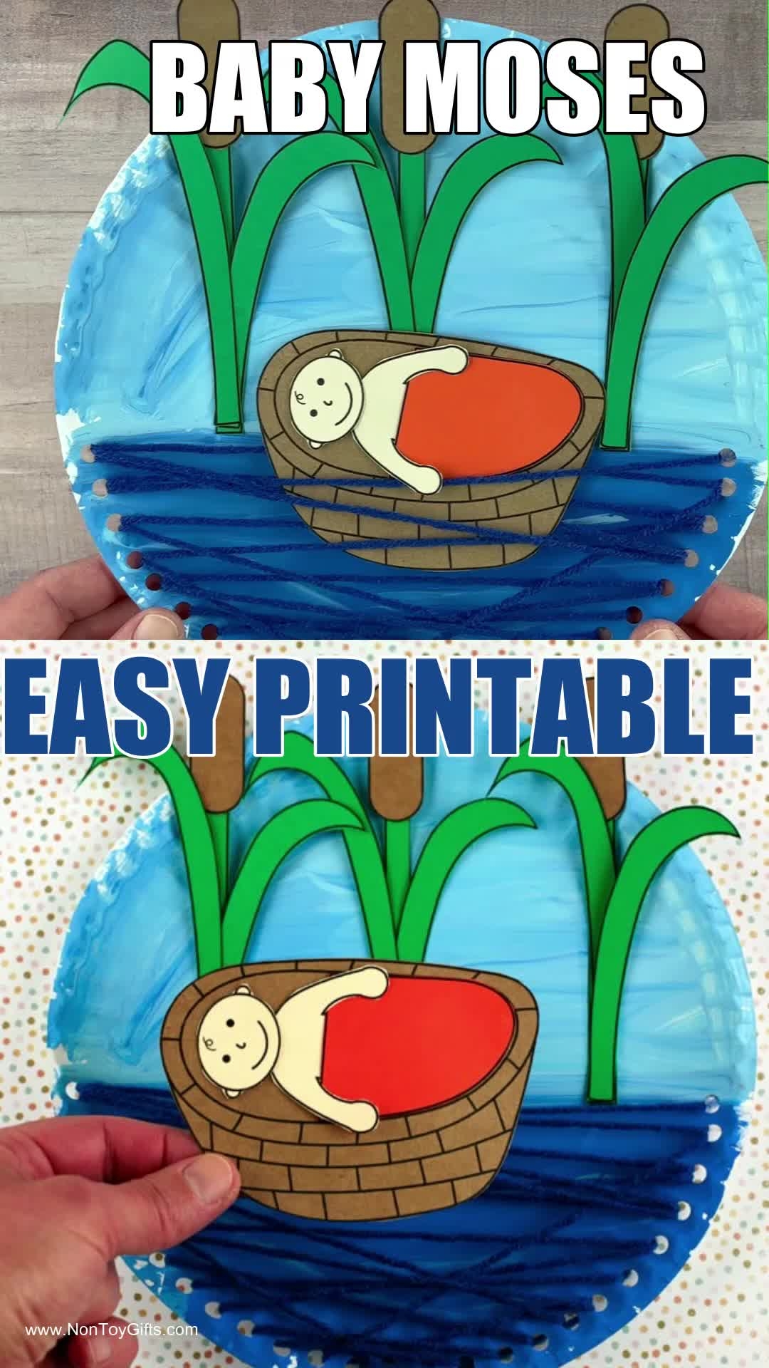 Free Printable Baby Moses Craft
