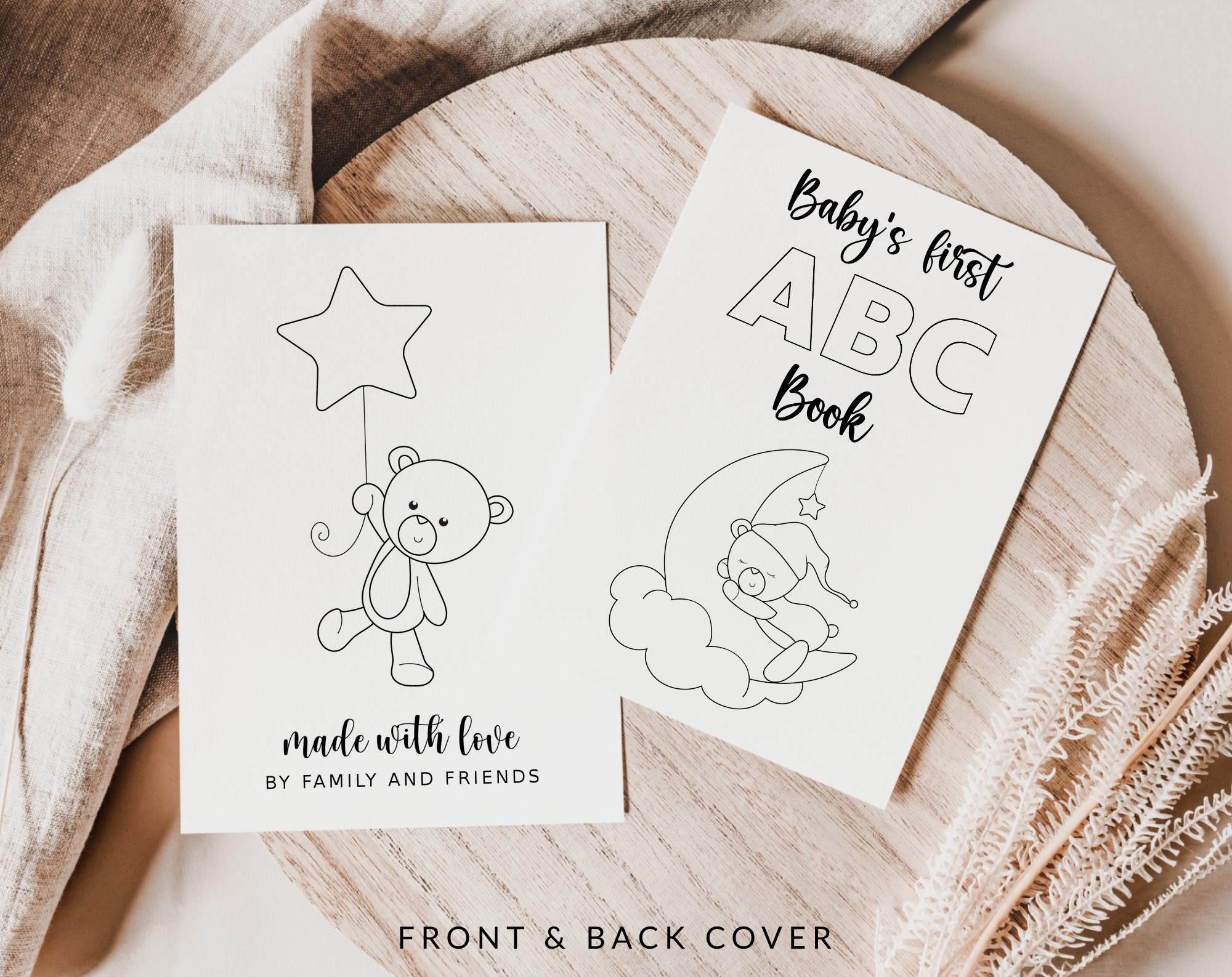 Free Printable Alphabet Coloring Pages For Baby Shower
