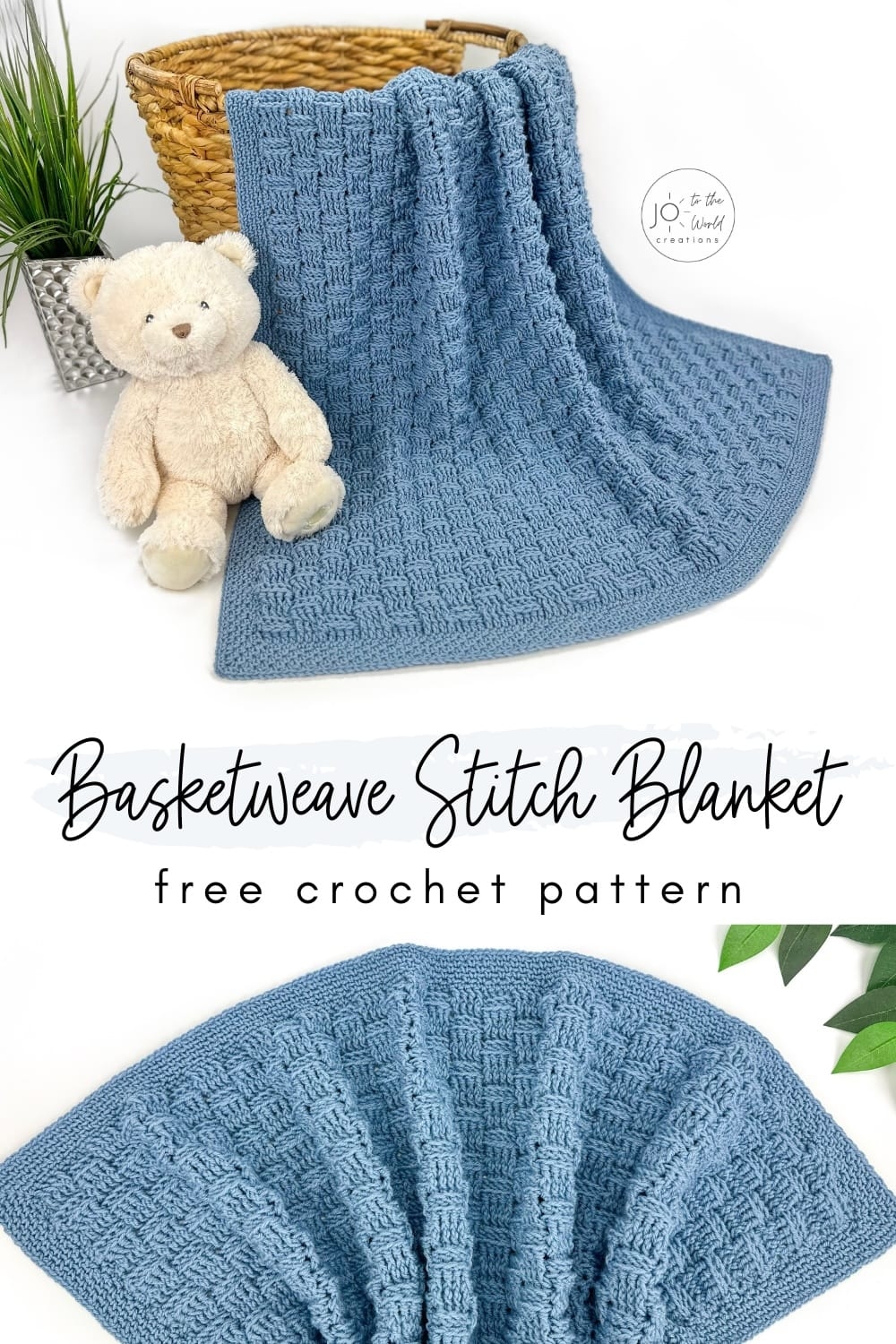 Basketweave Stitch Blanket Free Crochet Pattern Jo To The World Creations