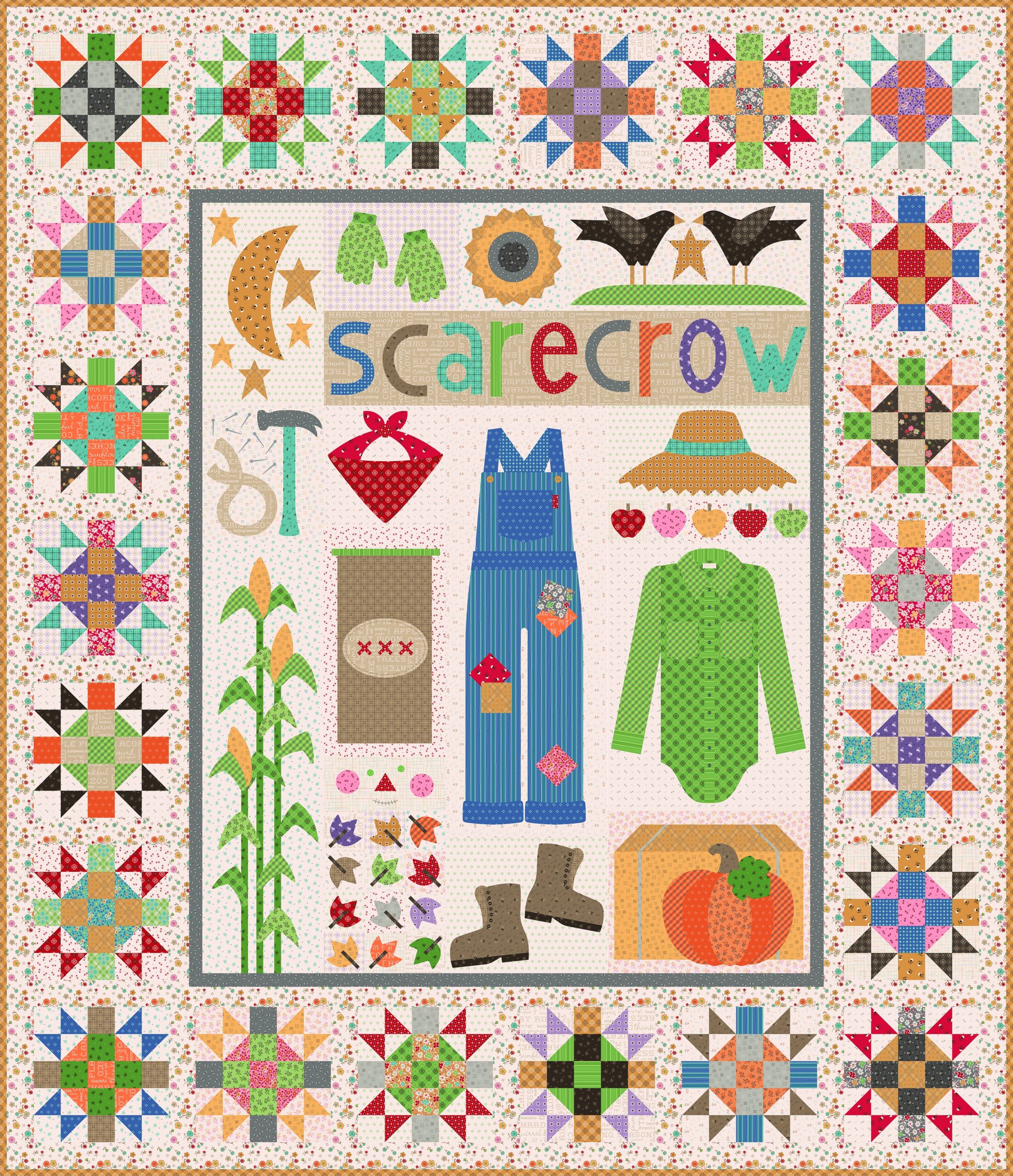 Bee In My Bonnet How To Build A Scarecrow Sew Along Bee Prepared 