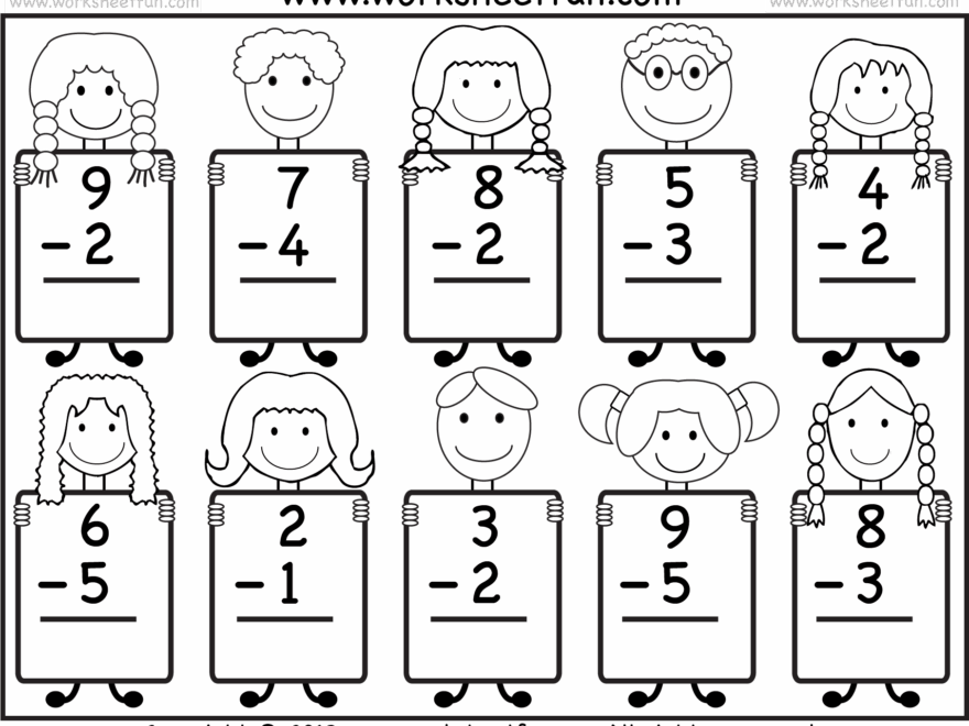 Beginner Subtraction 10 Kindergarten Subtraction Worksheets FREE Printable Worksheets Worksheetfun