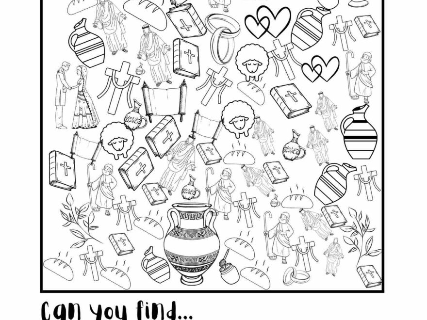 Bible Themed I SPY Printable Activity Sheets PDF Download Free Bible Worksheets