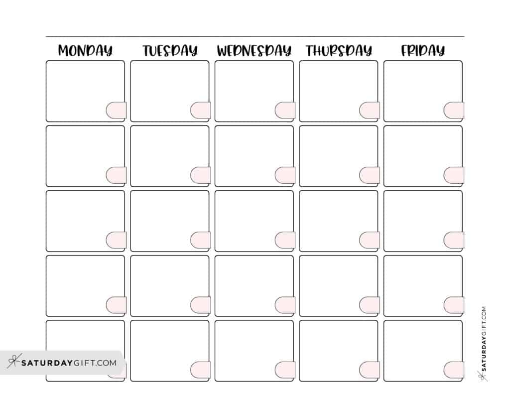 Free Printable Calendar Monday To Sunday