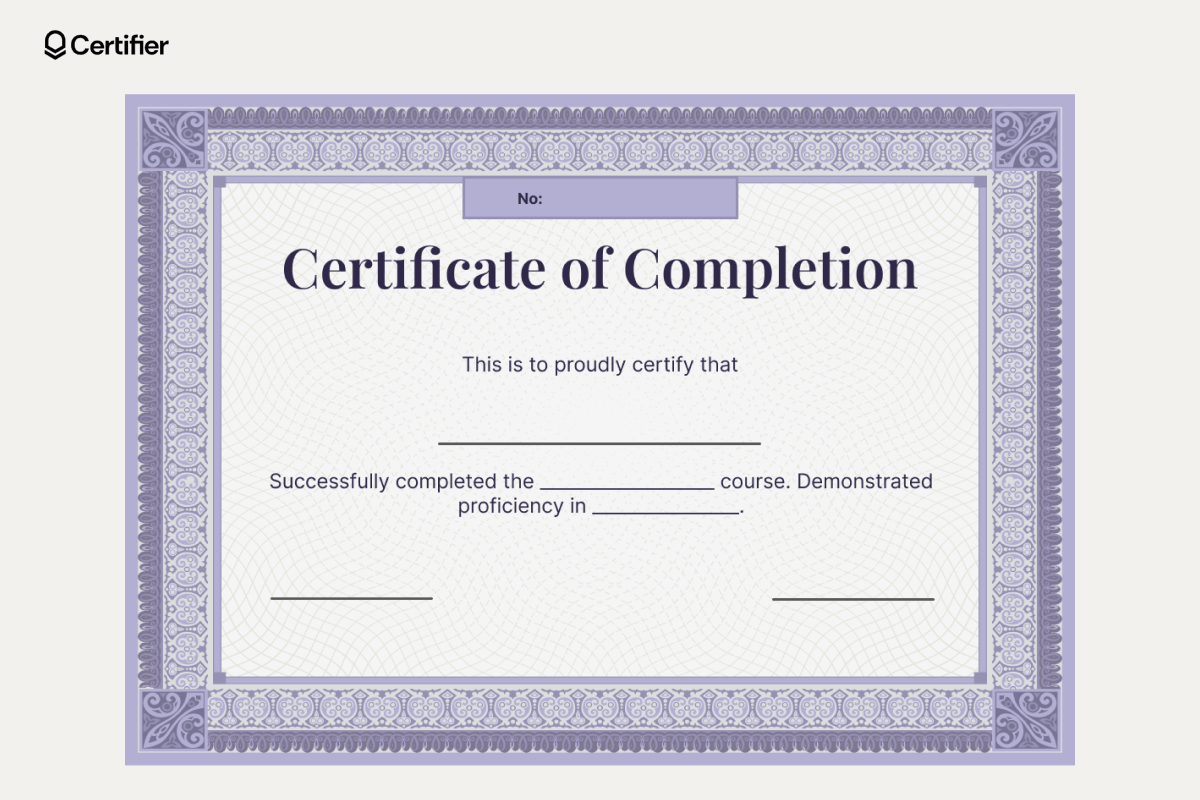 Blank Certificate Templates To Fill Out