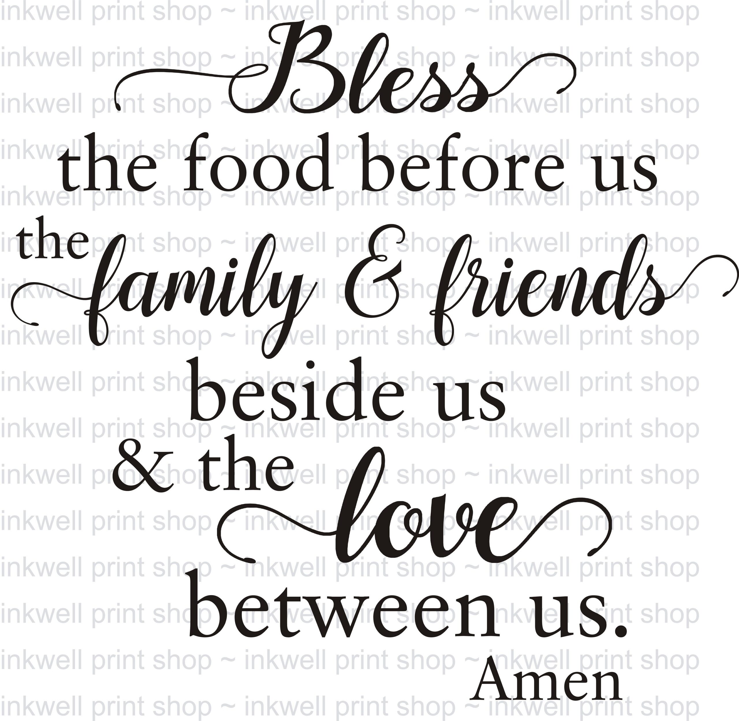 Bless The Food Before Us Digital File SVG PNG JPG Instant Download Dinner Prayer Svg Cut Files Inspirational Svg Sign Svg Etsy Israel