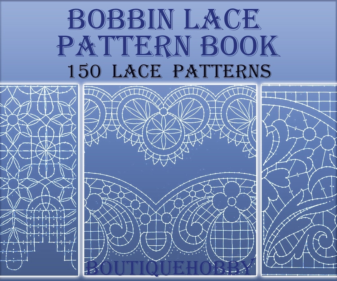 Bobbin Hand Made Lace Patterns needlework Design 150 Printable Patterns Pdf Instant Download Etsy