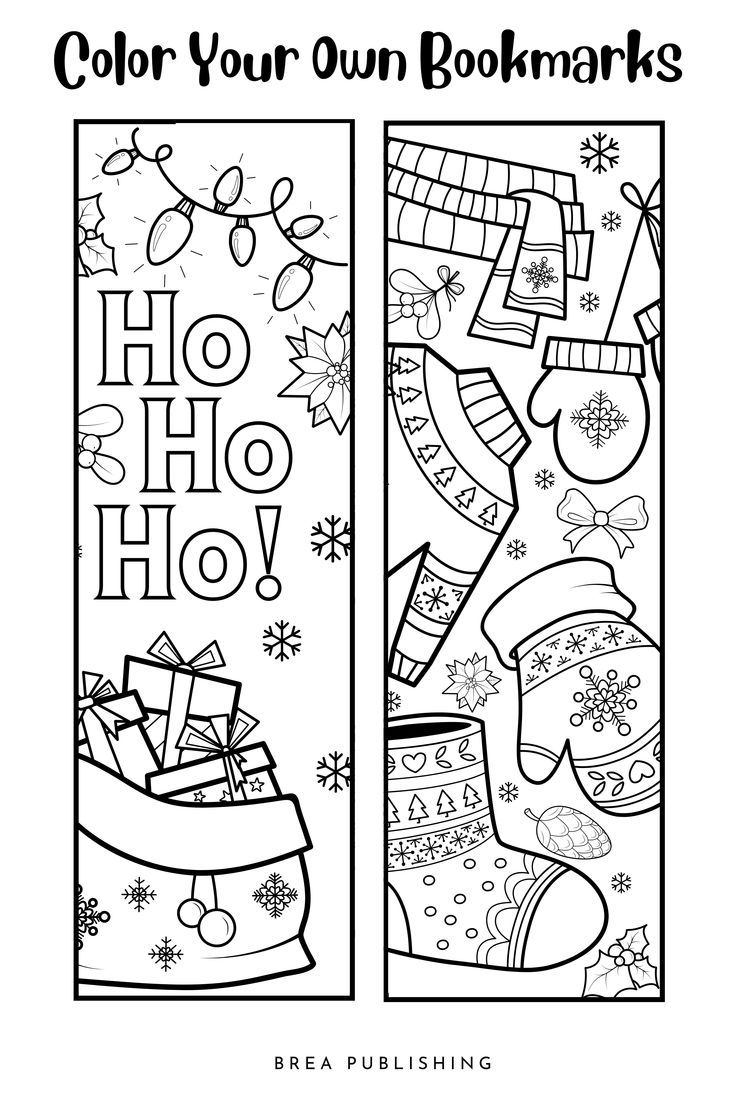 Bookmark Christmas Printable