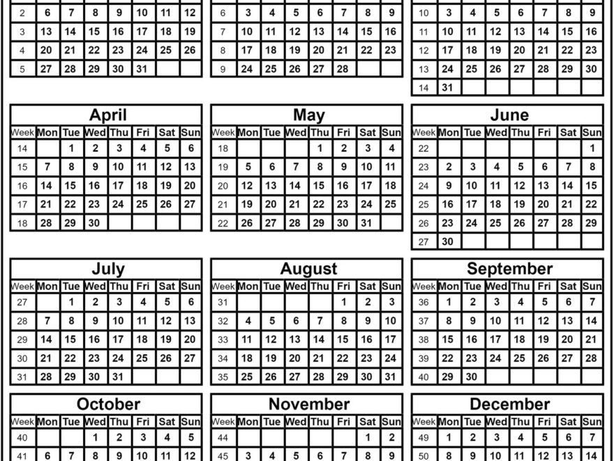 Calendar 2025 Format Portrait
