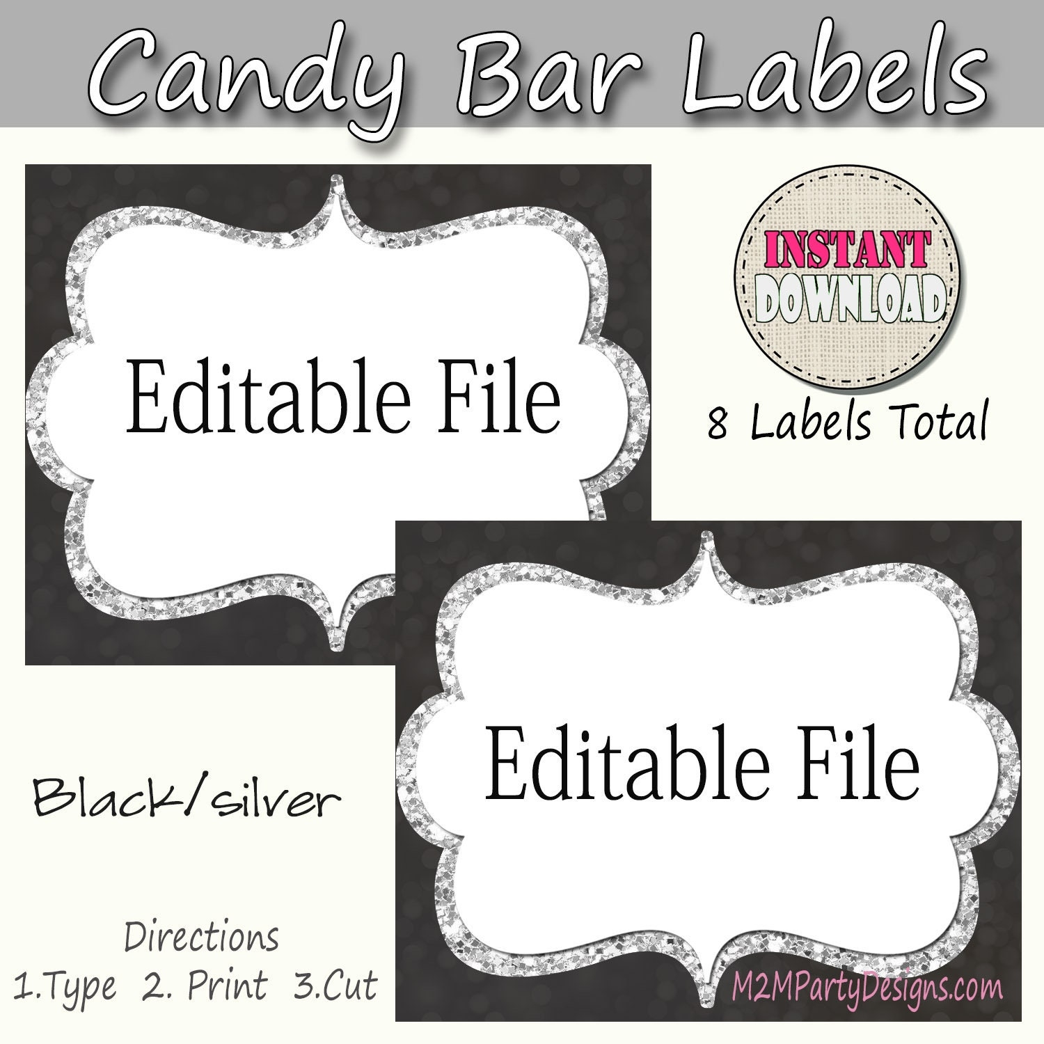 Printable Candy Labels Template