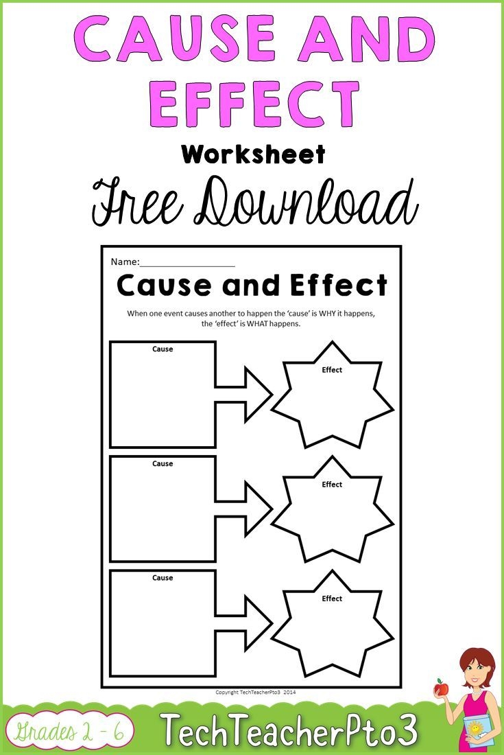 Cause And Effect Worksheet FREE DOWNLOAD