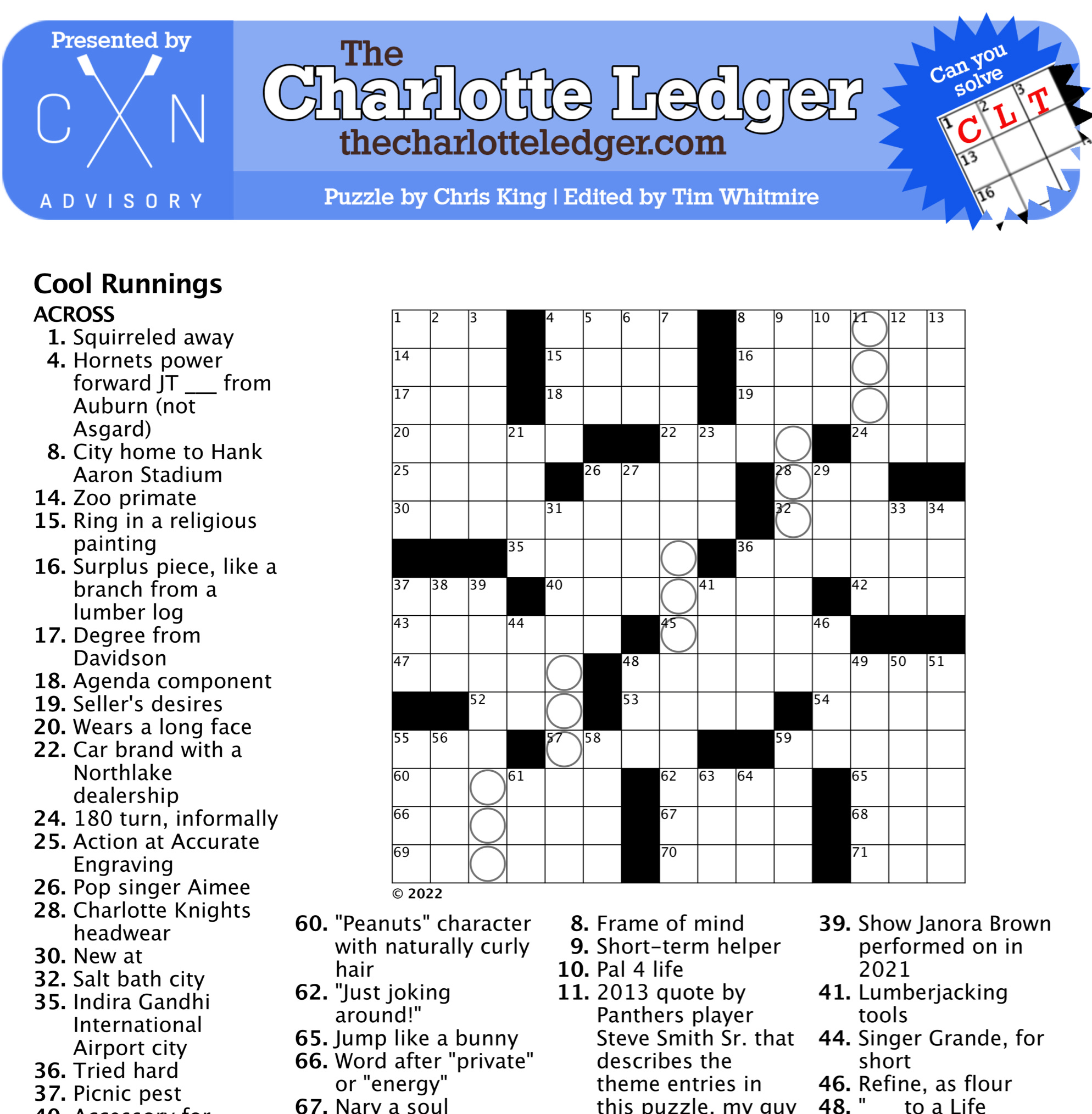 Free Printable Daily Crossword Puzzles