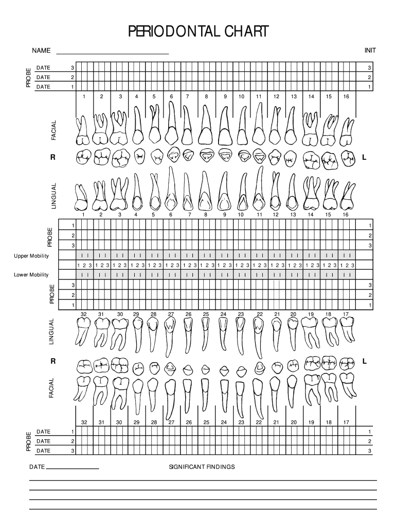 Chart Forms Dental Fill Online Printable Fillable Blank PdfFiller