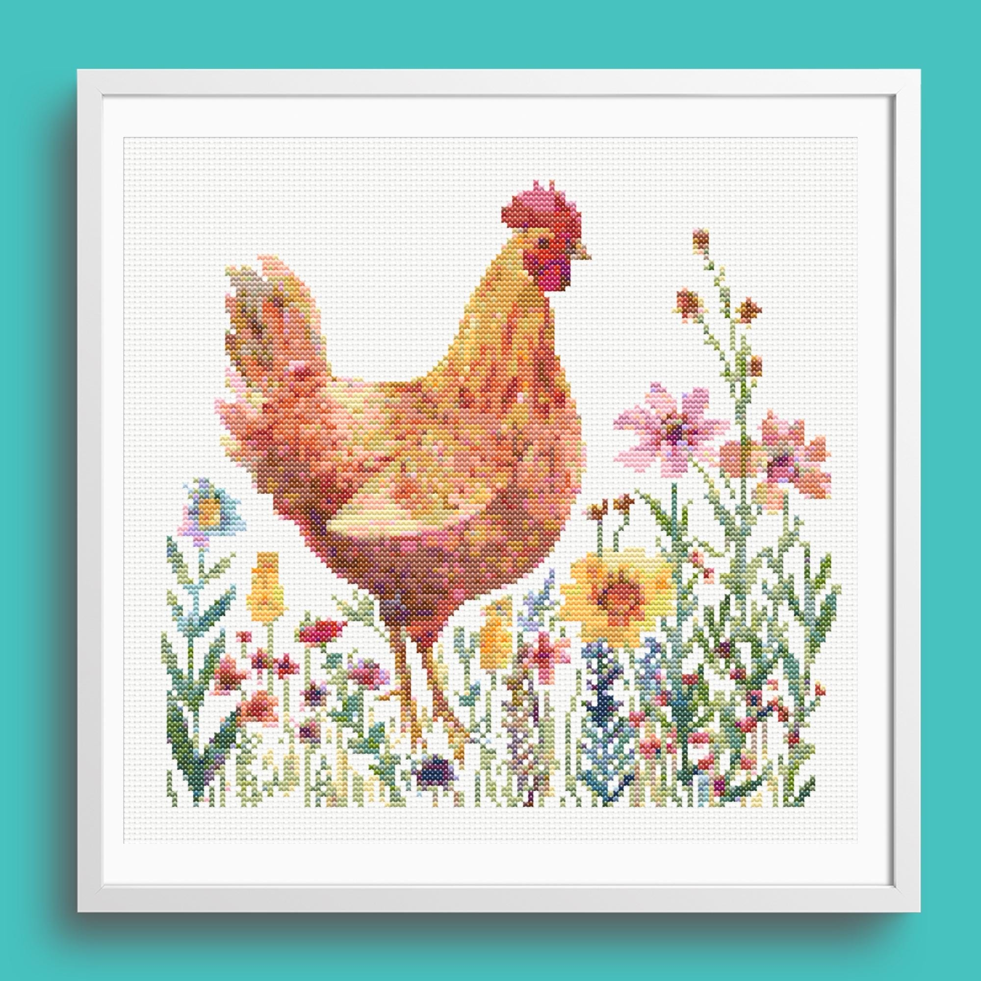 Free Printable Rooster Cross Stitch Patterns