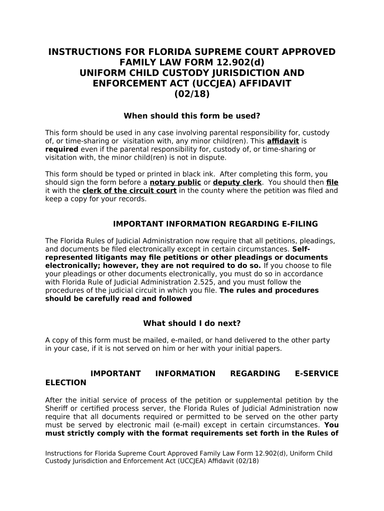 Child Custody Paperwork Florida Pre built Template AirSlate SignNow