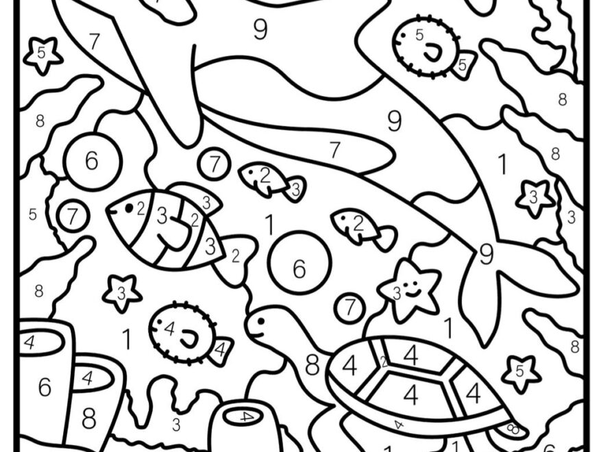 Children s Color By Number Printable PDF Printable Coloring Pages Instant Download Kids Coloring Pages Etsy