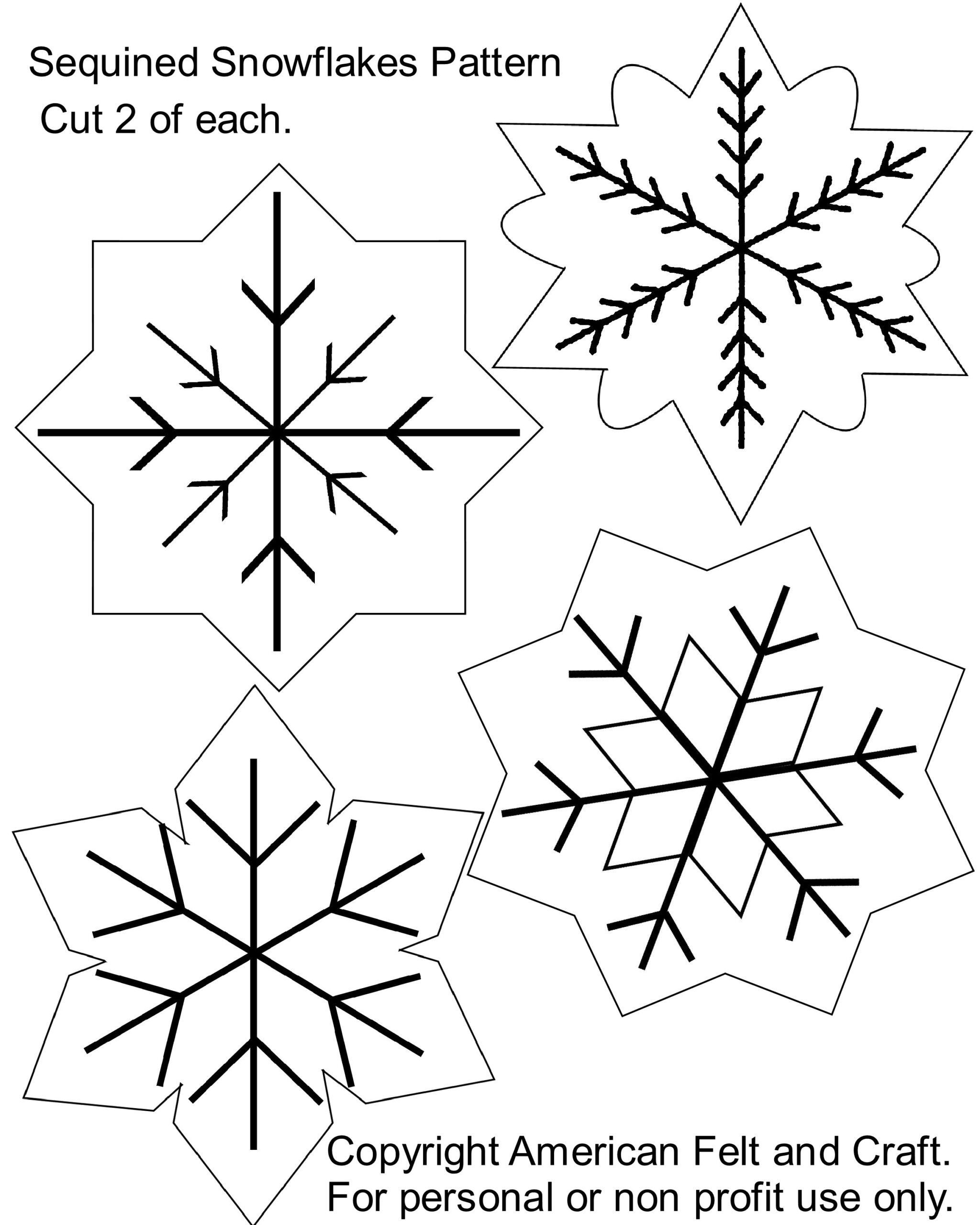 Felt Ornament Patterns Free Printable