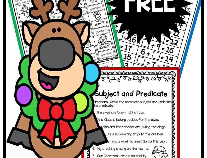 Christmas Freebie Second Grade Teaching Blog