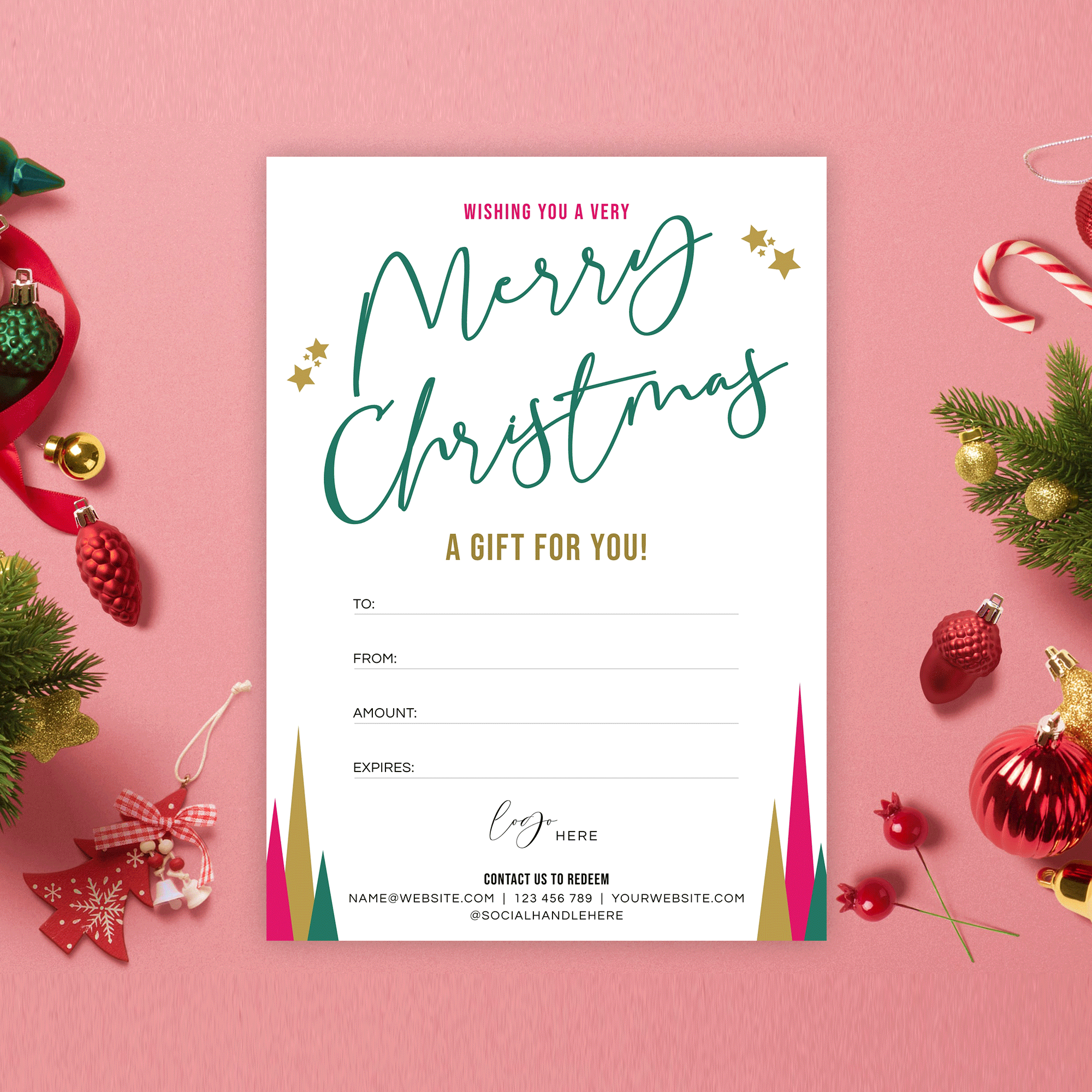 Printable Gift Certificates For Christmas